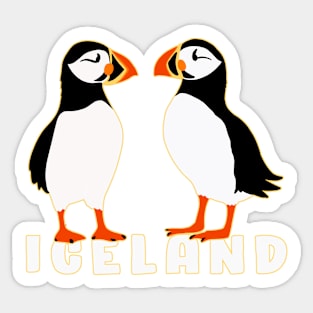 Puffin Cute Birds from Iceland Souvenir Sticker